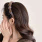 "Soft Fluffy Knitted Headband – Cute Vintage-Inspired Hair Accessory"