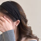 "Soft Textured Cream Headband – Elegant Stretch Hair Wrap for Everyday Chic"
